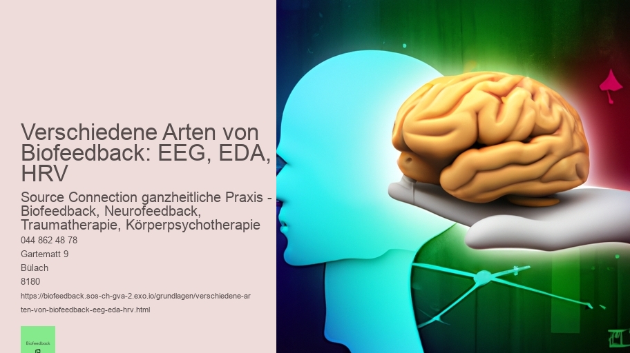 Verschiedene Arten von Biofeedback: EEG, EDA, HRV